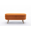 Banc de rangement en velours