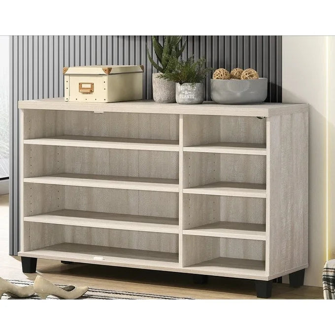 Meuble à chaussures 3 portes, 45 po, fini chêne gris poussiéreux