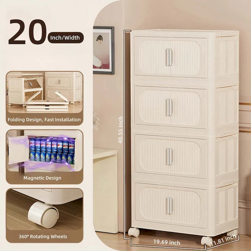 19.69 Armoire de rangement pliable latérale