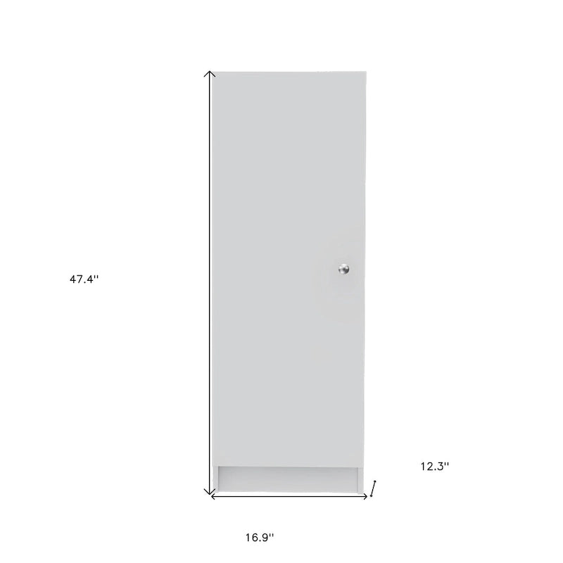 47 garde-manger ou placard de rangement blanc en bois - 16,9' X 47,4' X 12,3