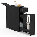 Costway Bathroom Floor Cabinet Toilet Narrow Storage Organizer with - See Details