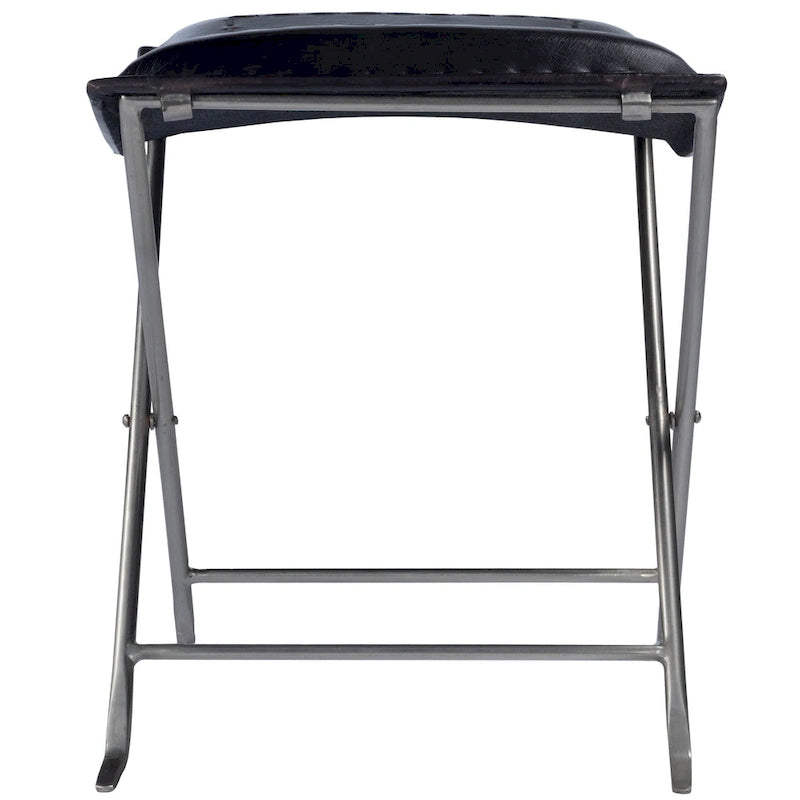 Tabouret en cuir fait main
