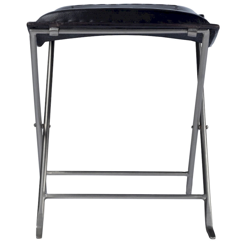 Tabouret en cuir fait main