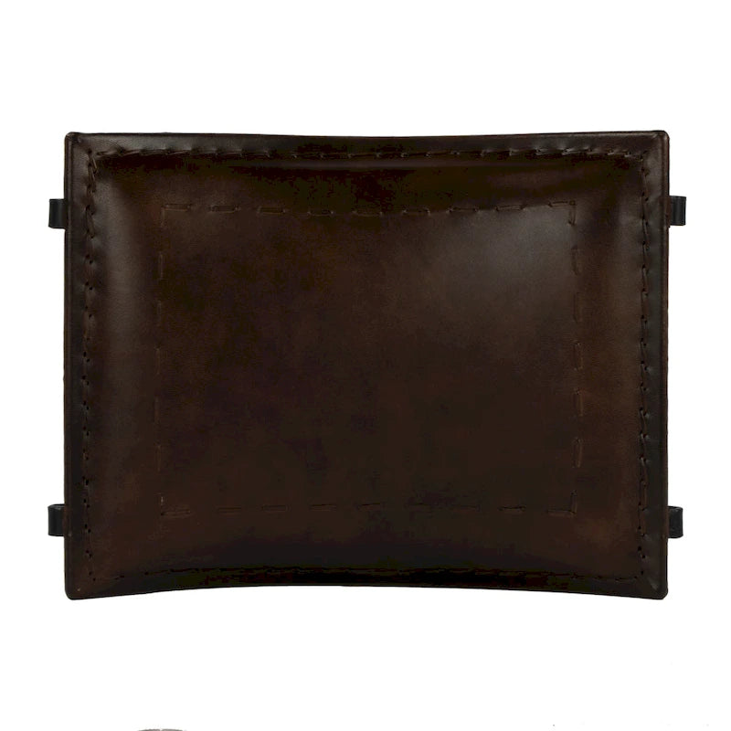 Tabouret en cuir fait main