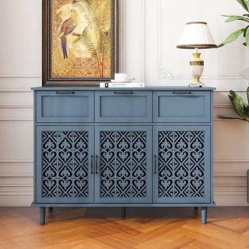 Meuble 3 portes 3 tiroirs American Furniture, adapté au salon