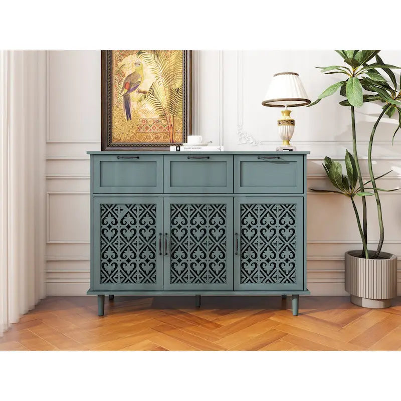 Meuble 3 portes 3 tiroirs American Furniture, adapté au salon