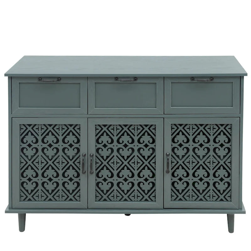 Meuble 3 portes 3 tiroirs American Furniture, adapté au salon