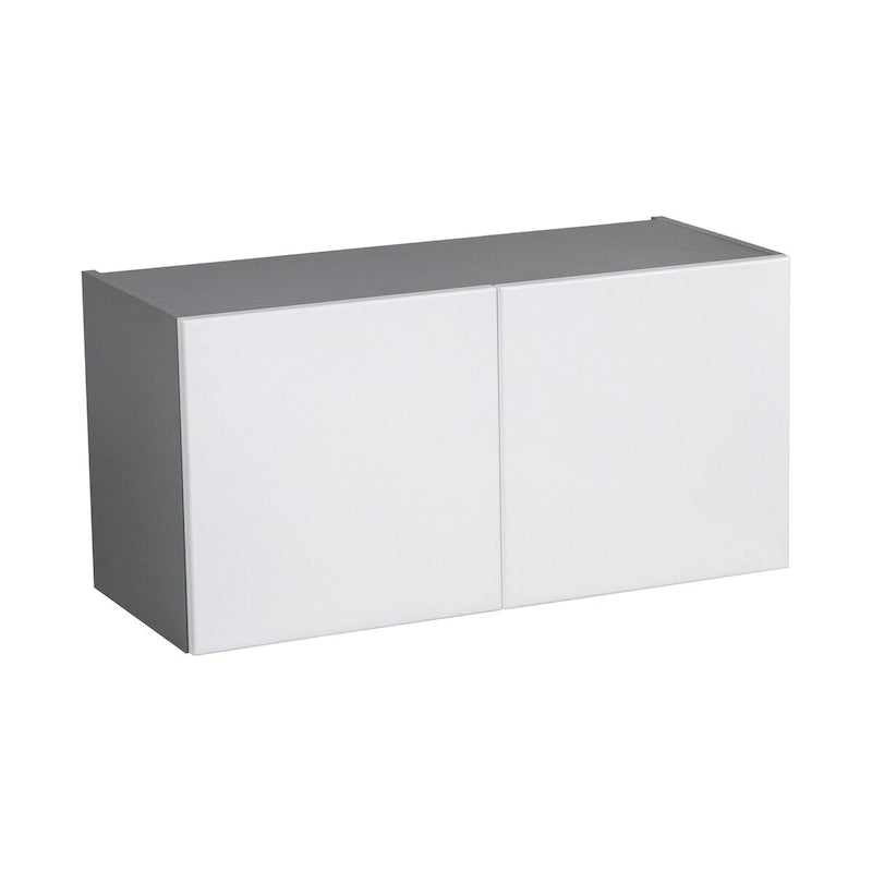 Meuble mural 24 x 18 - Deux portes - Gris - 24 x 18 x 12