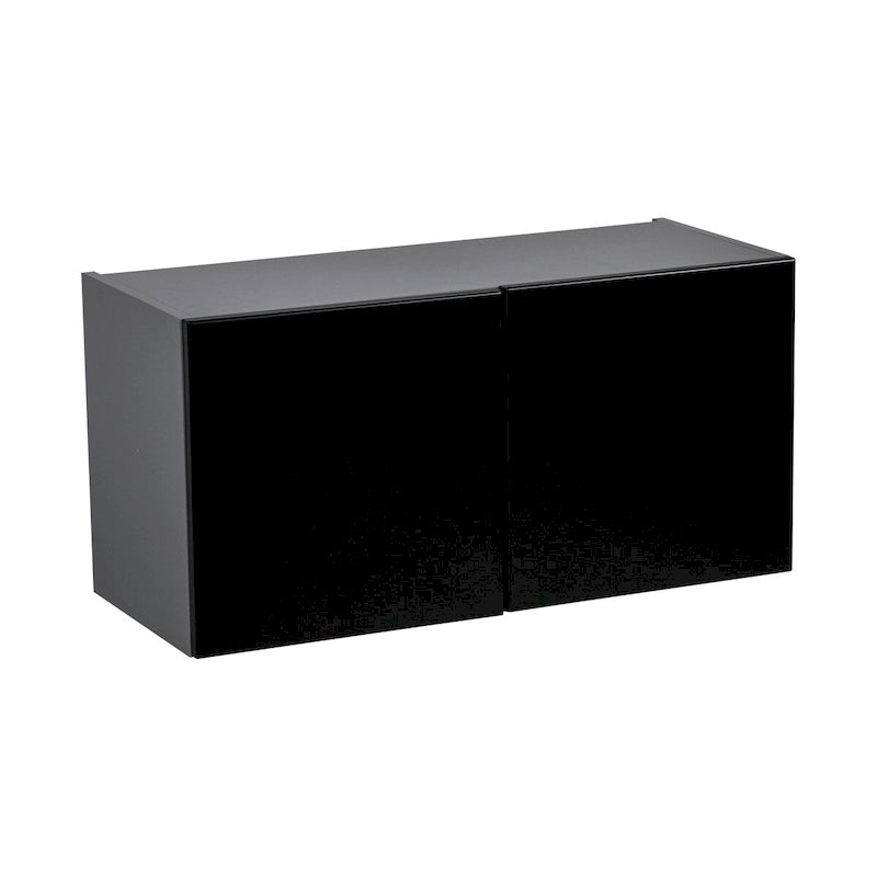 Meuble mural 24 x 18 - Deux portes - Gris - 24 x 18 x 12