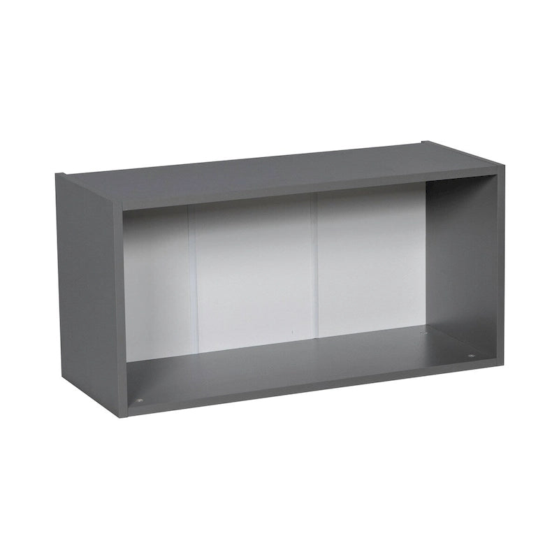Meuble mural 24 x 18 - Deux portes - Gris - 24 x 18 x 12