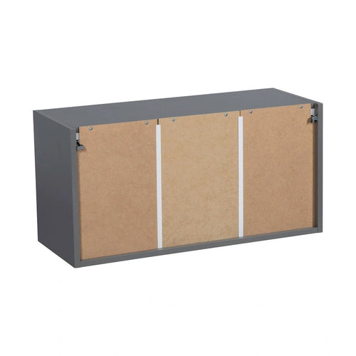 Meuble mural 24 x 18 - Deux portes - Gris - 24 x 18 x 12