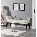 Repose-pieds rembourré Tabouret rectangulaire en velours Banc d'appoint - 50.00L * 18.50W * 24.50H