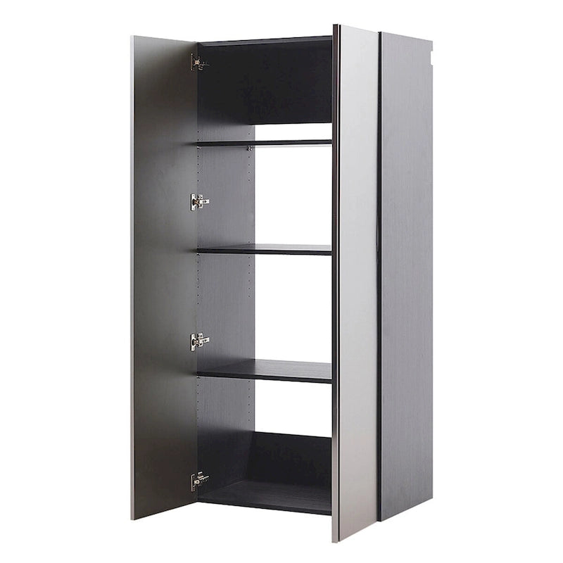 Armoire de rangement murale utilitaire en bois pour garage