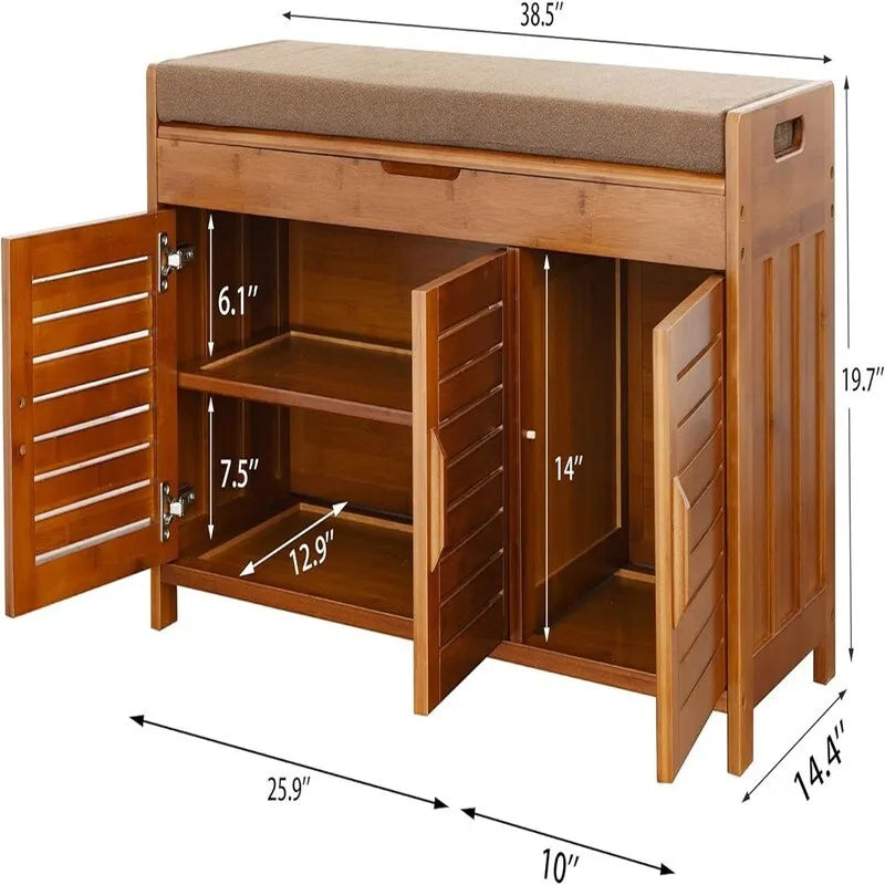 Meuble à chaussures - 14,2P x 38,5L x 20,8H