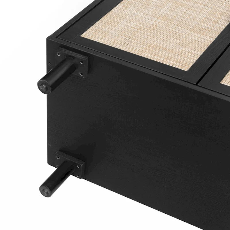 Meuble bas 2 portes 3 tiroirs, idéal pour chambre à coucher ou salon