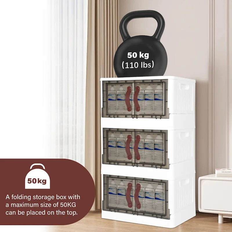 Armoire de rangement en plastique avec couvercles