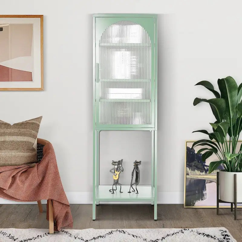Meuble à porte en verre trempé