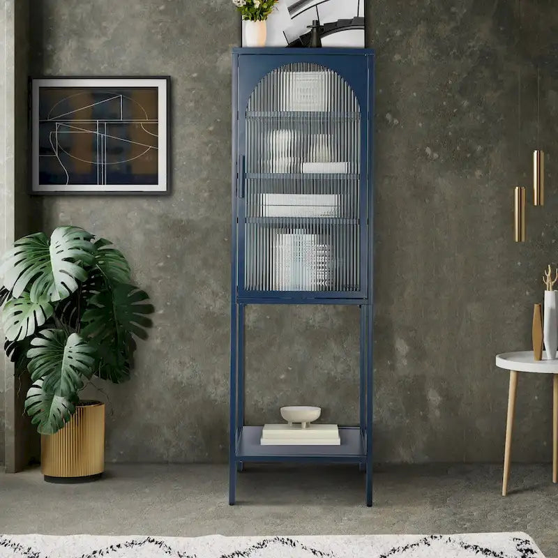 Meuble à porte en verre trempé