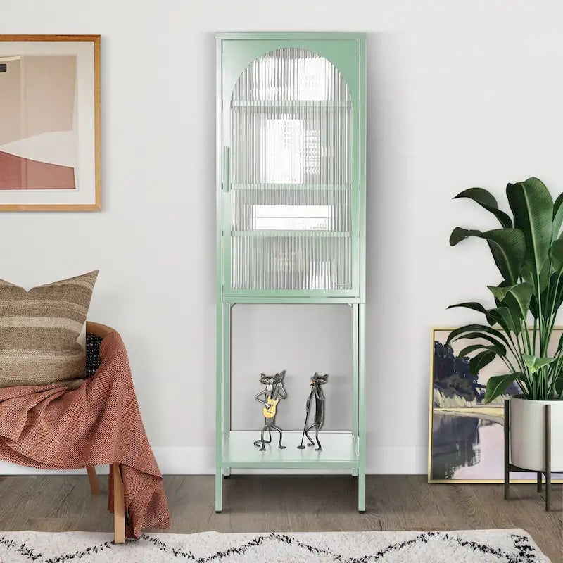 Meuble à porte en verre trempé
