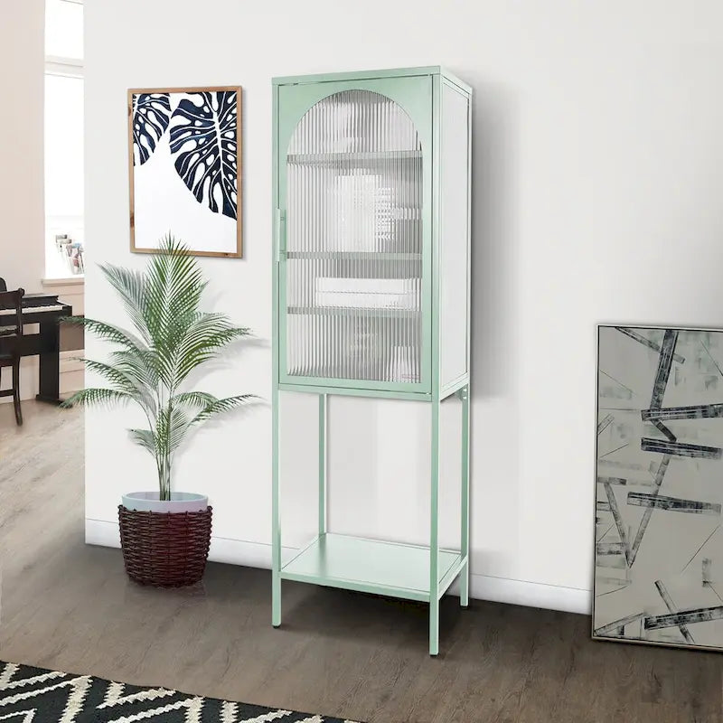 Meuble à porte en verre trempé
