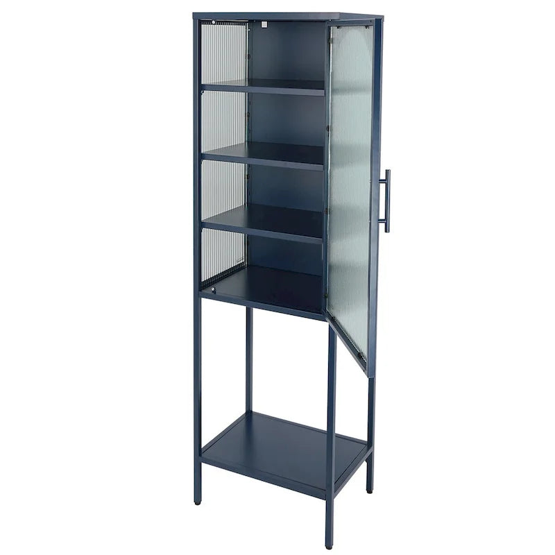 Meuble à porte en verre trempé