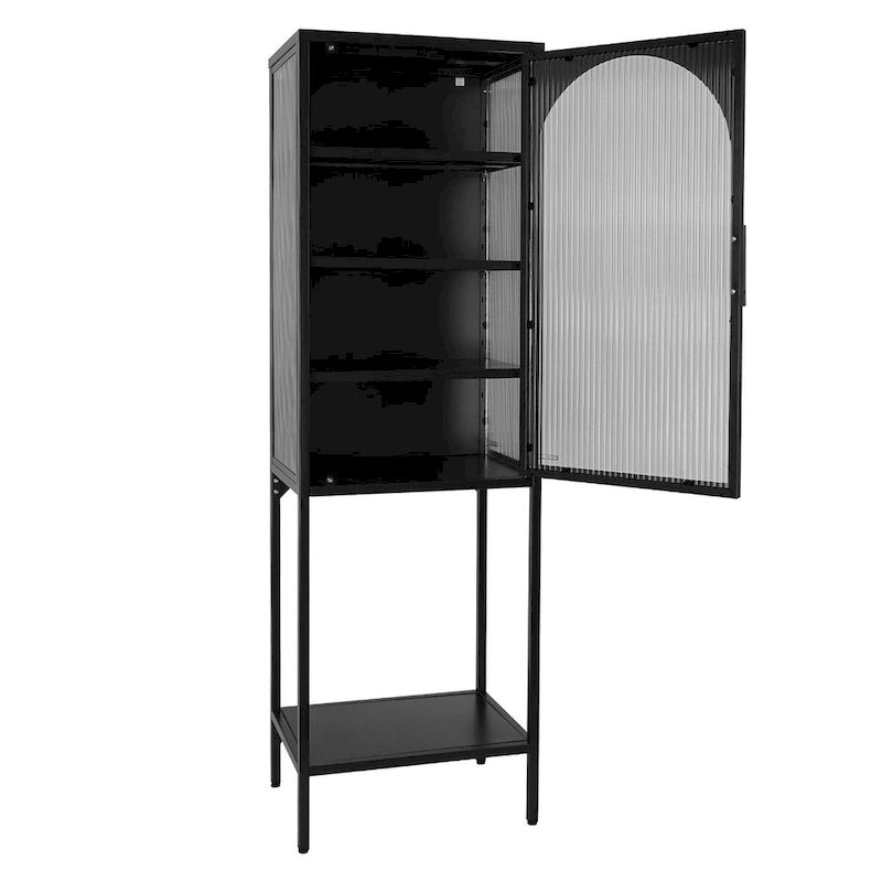 Meuble à porte en verre trempé
