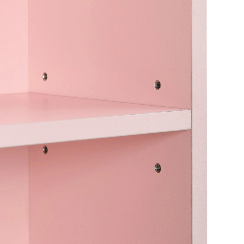 Tour de rangement multimédia à 8 niveaux, meuble de rangement CD/DVD fin avec étagères réglables, bibliothèque haute et étroite.
