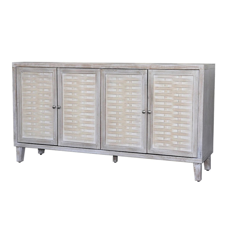 Meuble bas en bois à 4 portes