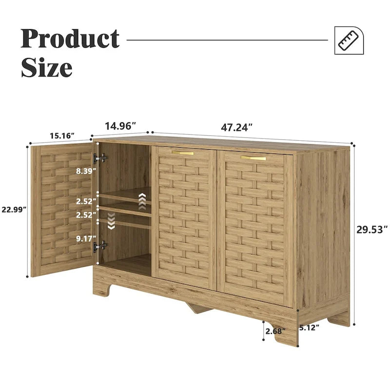 Armoire de rangement à 3 portes
