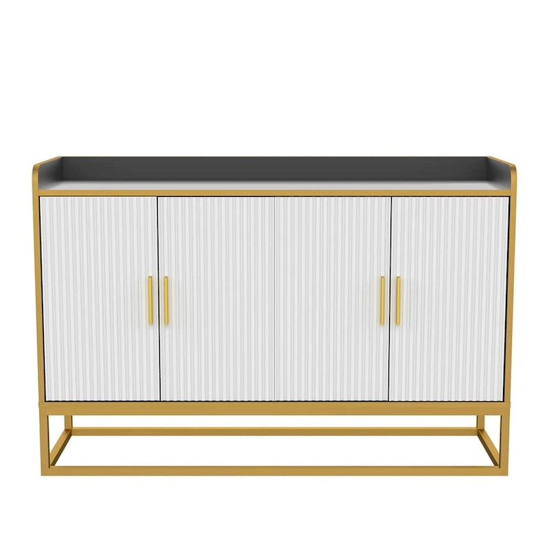 Meuble de rangement de cuisine moderne avec pieds en métal