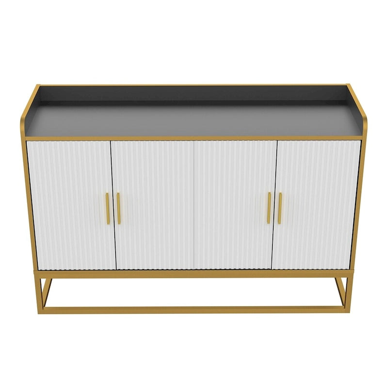 Meuble de rangement de cuisine moderne avec pieds en métal