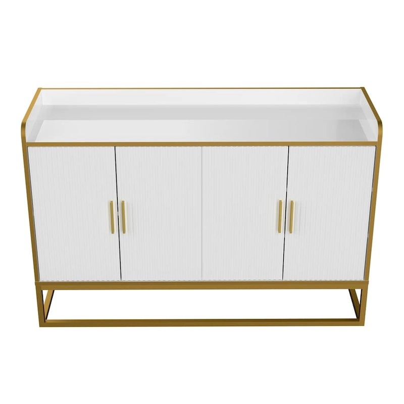 Meuble de rangement de cuisine moderne avec pieds en métal