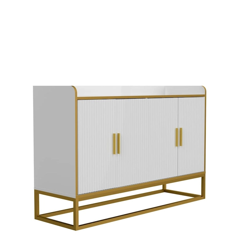 Meuble de rangement de cuisine moderne avec pieds en métal