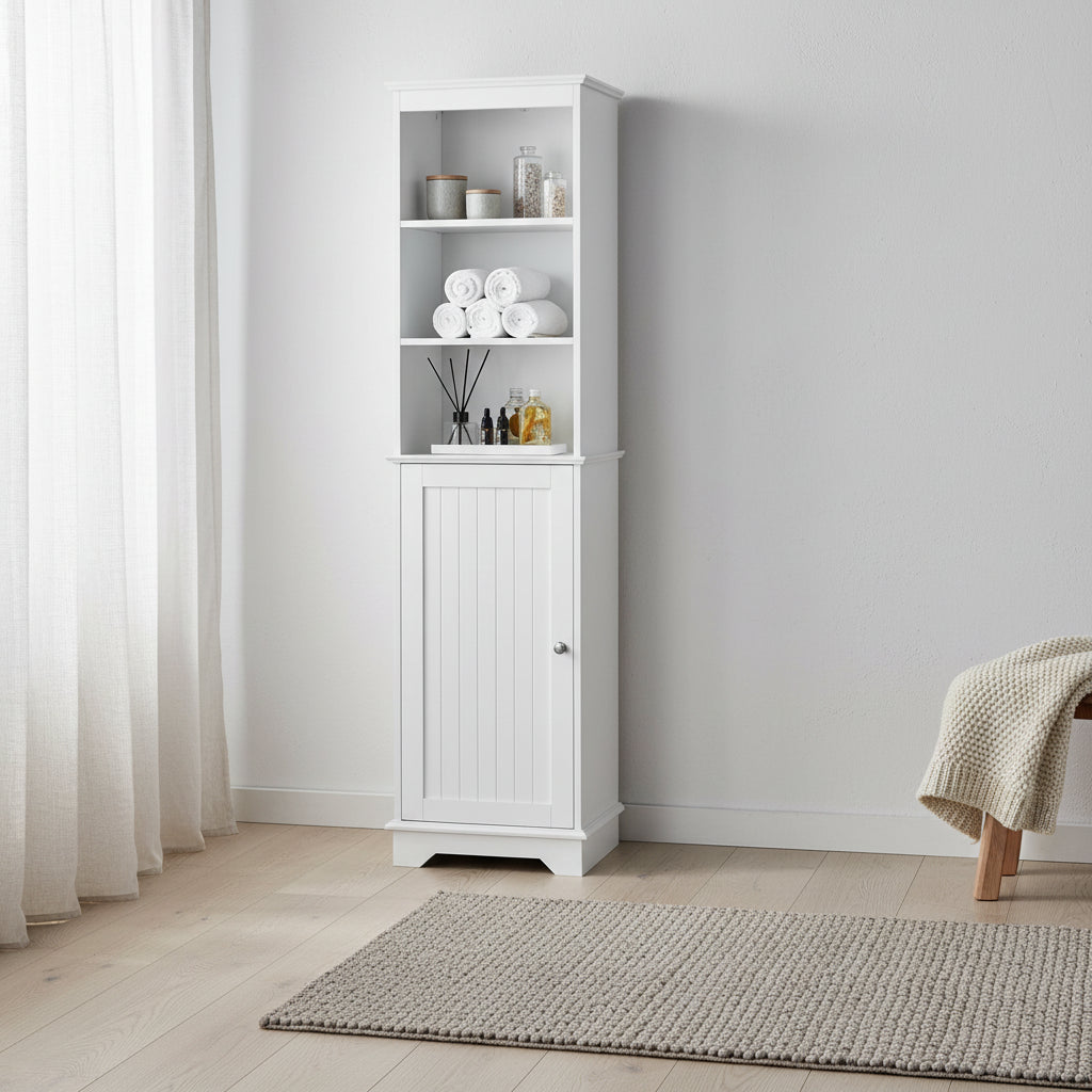 Bathroom Storage Cabinet - 12D x 16W x 60.5H