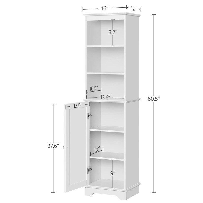 Meuble de rangement de salle de bain - 12P x 16L x 60,5H