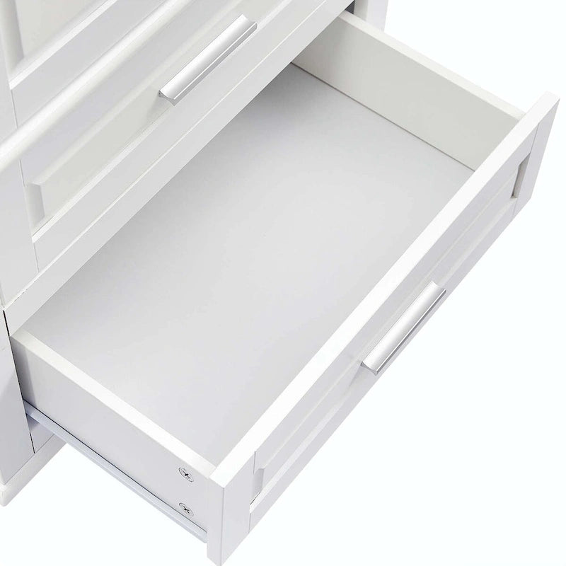 Armoire de rangement haute avec deux tiroirs