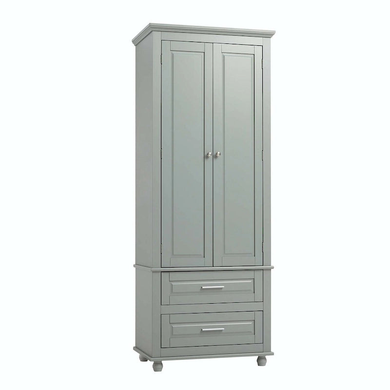 Armoire de rangement haute avec deux tiroirs