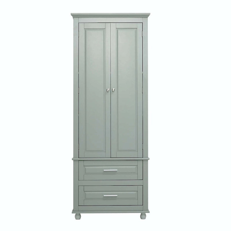 Armoire de rangement haute avec deux tiroirs
