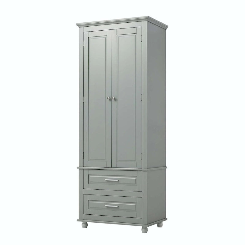 Armoire de rangement haute avec deux tiroirs