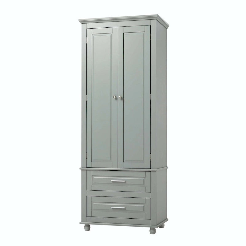 Armoire de rangement haute avec deux tiroirs