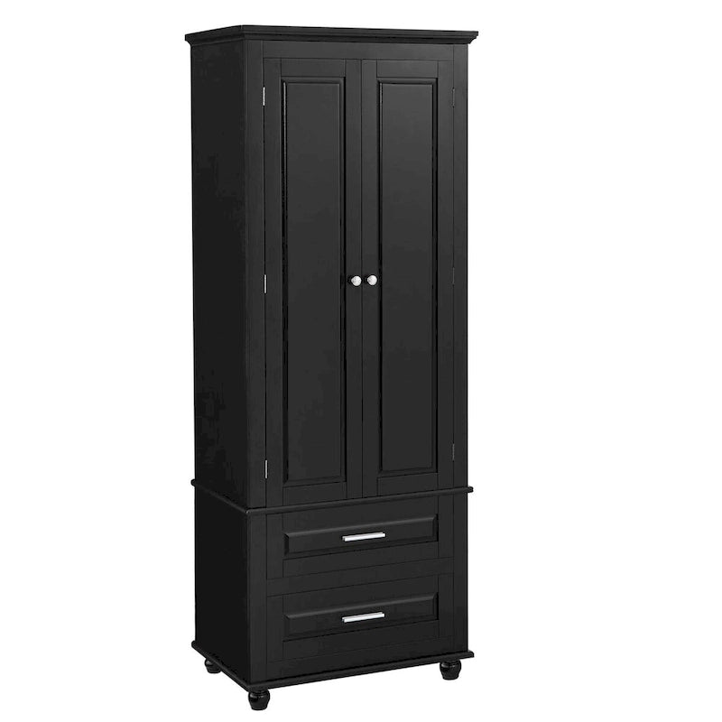 Armoire de rangement haute avec deux tiroirs